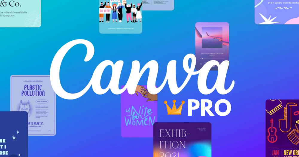 🎨 Canva Pro - 1 Mês