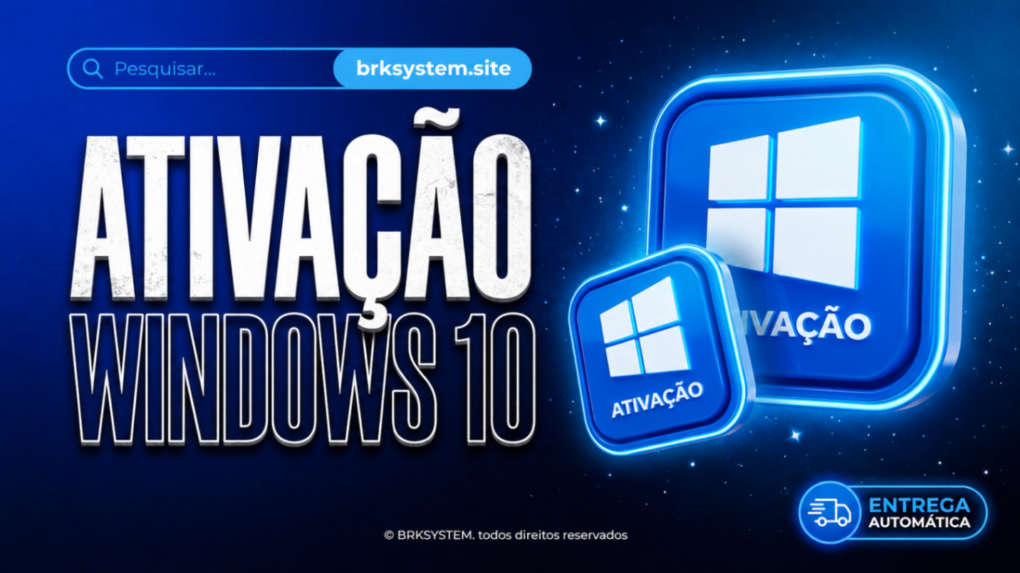 🔒 ATIVAÇÃO WINDOWS 10 PERMANENTE